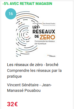 reseauxdezero's tweet photo. Vous êtes dingues... Les Réseaux de Zéro est déjà classé 16ème meilleure vente de sa catégorie à la @Fnac alors que le livre n'est même pas encore sorti ! Chiche, on le fait monter au premier rang d'ici la fin du mois ? 😄 https://t.co/Ztwpi3BDwk