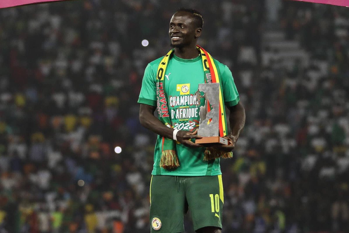 cfootcameroun's tweet photo. 🗣 Sadio Mané 🇸🇳 remercie le peuple camerounais #CAN2021 

«Je tiens aussi à dire merci au peuple camerounais 🇨🇲. C'était une CAN incroyable avec une superbe ambiance. Vous avez été l'hôte parfait pour cette compétition.» https://t.co/ibvjOhM4UL