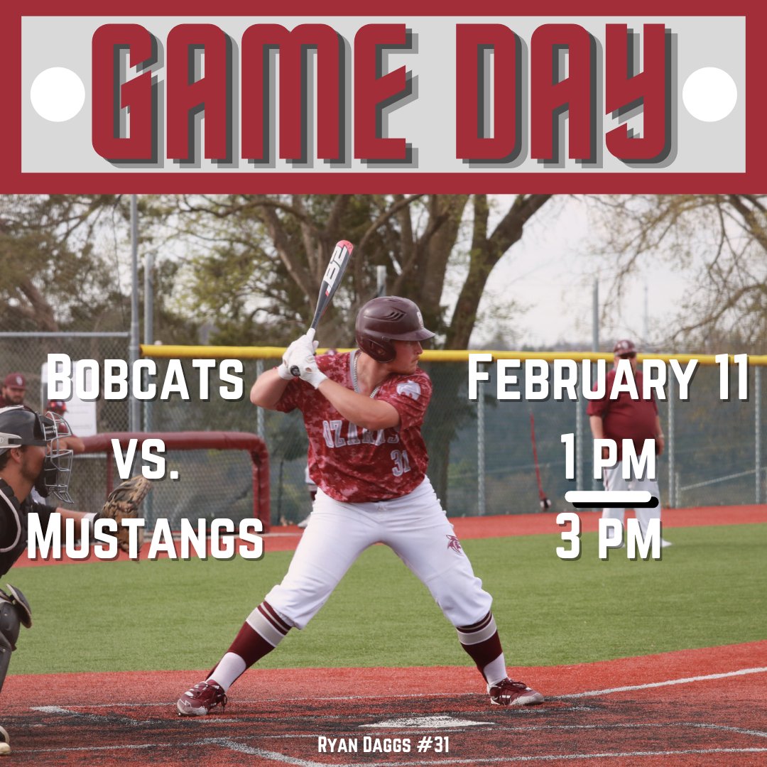 CofOSports's tweet photo. It's Bobcat ⚾️ ⚾️ ⚾️ GAME DAY! 

🆚 Mount Mercy University 

📍 Point Lookout, Mo

⏰ 1:00 PM
⏰ 3:00 PM

📊 https://t.co/DZWZ6gHHo3

📺 https://t.co/DZWZ6gHHo3

Let's Go Bobcats!

@CofOBaseball https://t.co/E5zY20Mfgd