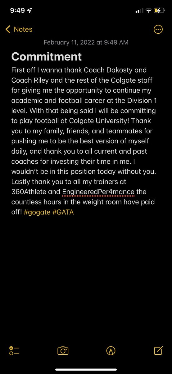 COMMITTED ‼️‼️ <a href="/ColgateFB/">Colgate Football</a>