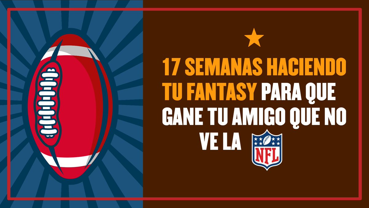 Menciona al amigo que no sabe nada de #NFL y aun así ganó en Fantasy. ​#Snickers