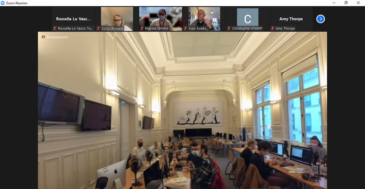 TraitdUnion10's tweet photo. @PAdesMevel, porte-parole de @RSF_inter, et @YvesEudes, ancien Grand reporter au journal @lemondefr, ont animé la Master Classe à @sciencespoEDJ, sur les thèmes : « Où en est-on en matière de liberté de la presse en Europe ? » et « Les enjeux du règlement Digital Services Act ». https://t.co/D8Q90OFOyt