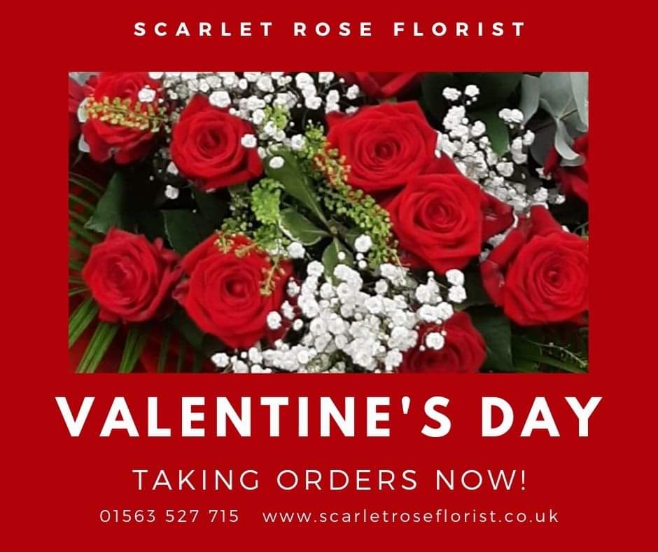 Now delivering to local areas all weekend!! Order your flowers for Valentine's Day this coming Monday!
#kilmarnock #florist #flowers #love #ayrshire 
Order by phone 01563 527 715 or Online bit.ly/3roTSW5