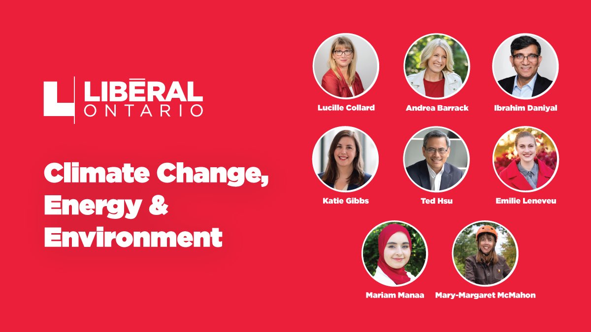 AndreaCBarrack's tweet photo. Change that matters is why I entered politics -so obviously thrilled to be working with my @OntLiberal colleagues on our #ClimateAction #EnergyTransition #Sustainability platform. We are engaging with experts & want to hear from you. Click https://t.co/Ir4j8sjCaA to participate. https://t.co/Gnc70ymzn2
