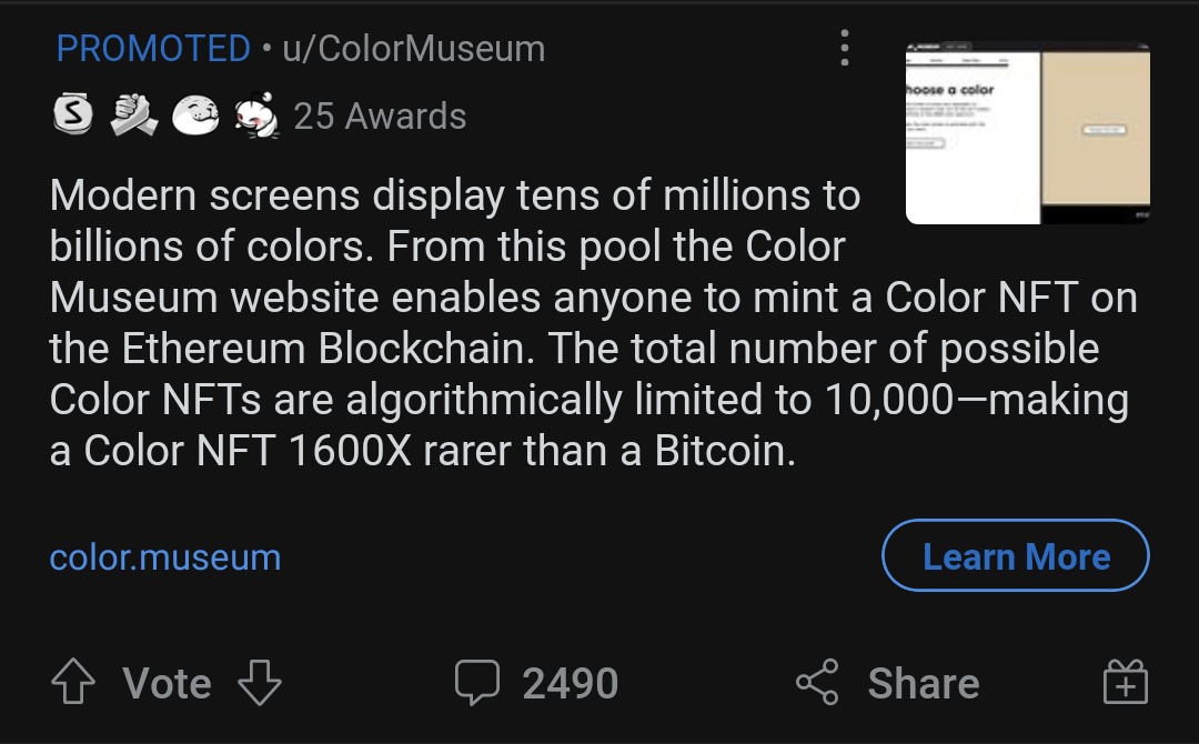 ioreshnikov's tweet photo. ееее, пик идиотизма ДОСТИГНУТ
#nft #bitcoin #colormuseum https://t.co/KtRU5OAX3M