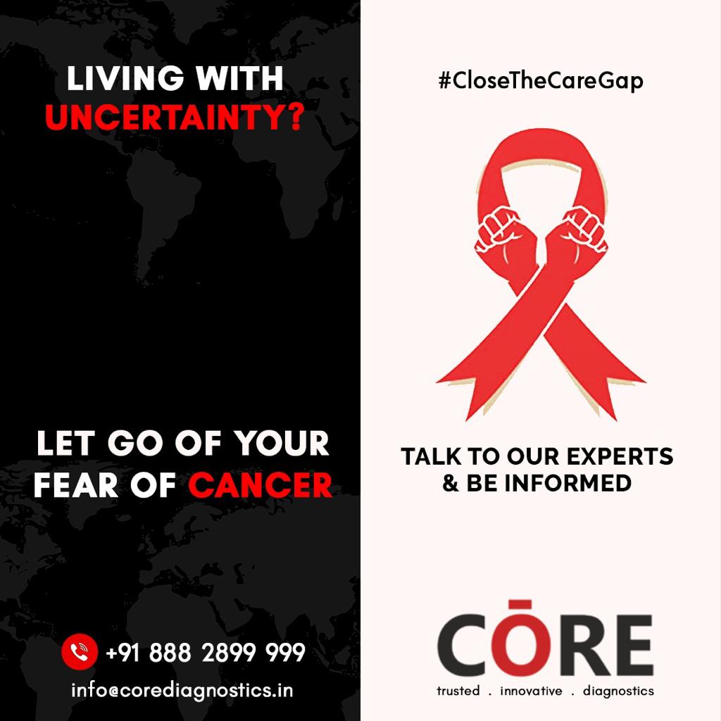 CoreDiagnostics's tweet image. Living with Uncertainty?

Let's go of your fear of Cancer 

Talk to our experts &amp;amp; be informed

📞Call +91 8882899999
🌐Visit: corediagnostics.in/worldcancerday

✅CloseTheCareGap
✅ Cancer Treatment
✅ Free Counselling
✅ Cancer Screening/Test

#CloseTheCareGap #cancercure #CoreDiagnostics