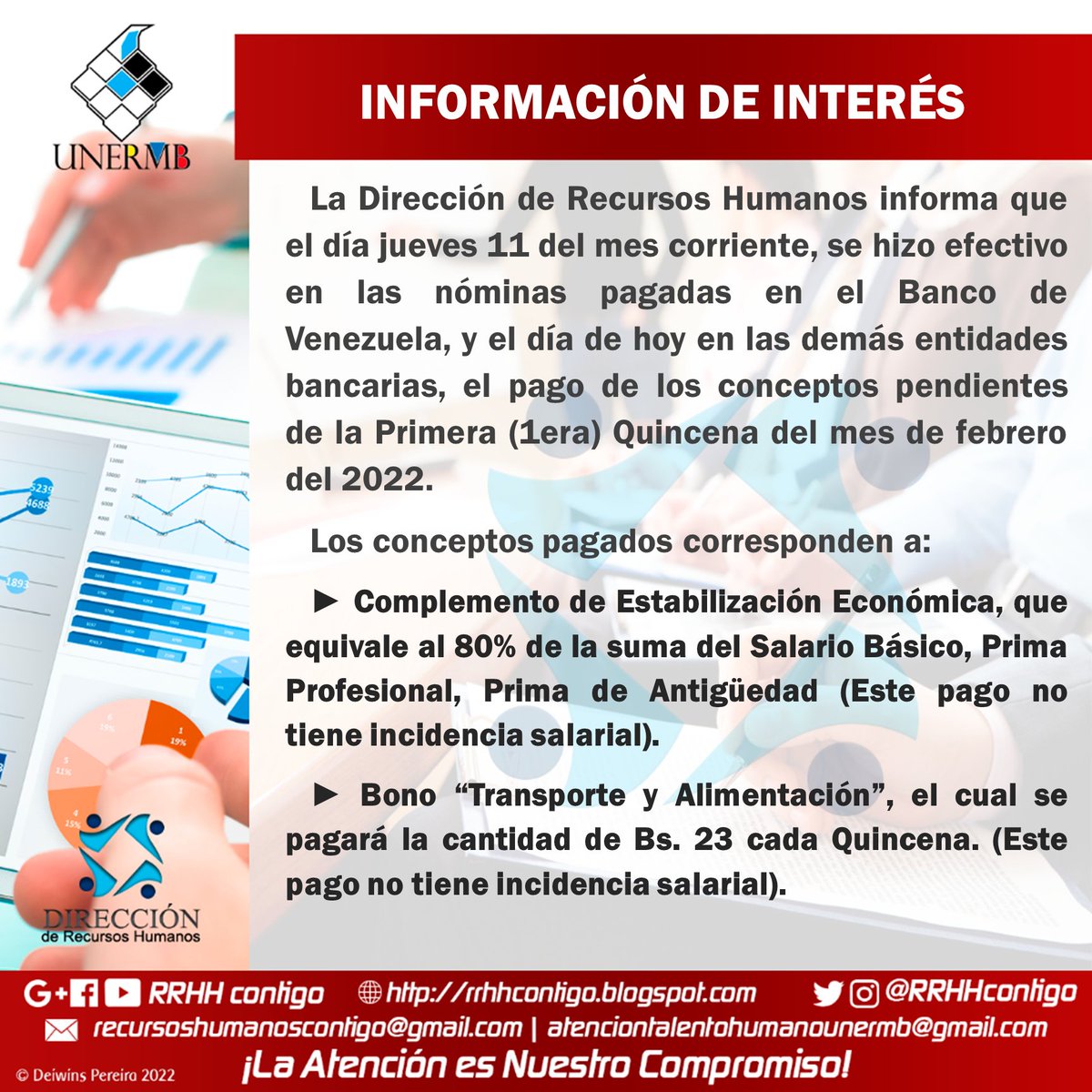 RRHHContigo's tweet photo. #DeInterés Pagos pendientes de la primera quincena de febrero, se hicieron efectivos en las todas las entidades bancarias. https://t.co/Kvmxg2EaWN