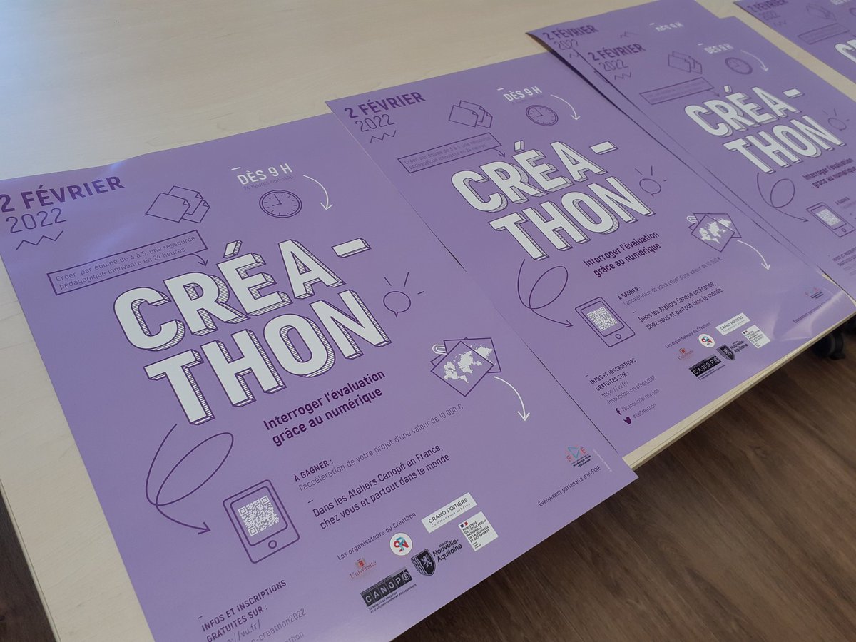 rvanoudheusden's tweet photo. Les membres du jury #LeCreathon sont réunis aujourd'hui à l'@UnivPoitiers autour de Vincent Liquète. Les débats autour de l'évaluation et de vos projets lancés ce matin se poursuivent https://t.co/2TOsv0GFFR