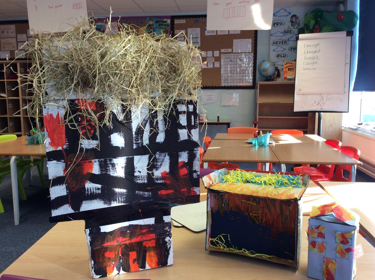 2H have created amazing projects as part of this terms topic. Their pieces show what happened during the The Great Fire of London. Well done year 2. #history #year2 #project
