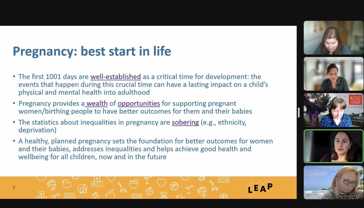Why we need to focus on the first 1001 days of life, starting from pregnancy and how we do it. Carla Stanke &amp; <a href="/BelleBourton/">Issy Bourton</a> from @LeapLambeth and how community based midwifery care can help <a href="/ARC_S_L/">NIHR ARC South London</a> <a href="/SandallJane/">Prof Jane Sandall CBE</a> @TeamCMidO @MaryRossDavie <a href="/khazaezadeh/">Nina Khazaezadeh</a> <a href="/world_midwives/">International Confederation of Midwives</a> <a href="/Laura_LEAP/">Laura McFarlane LEAP</a>