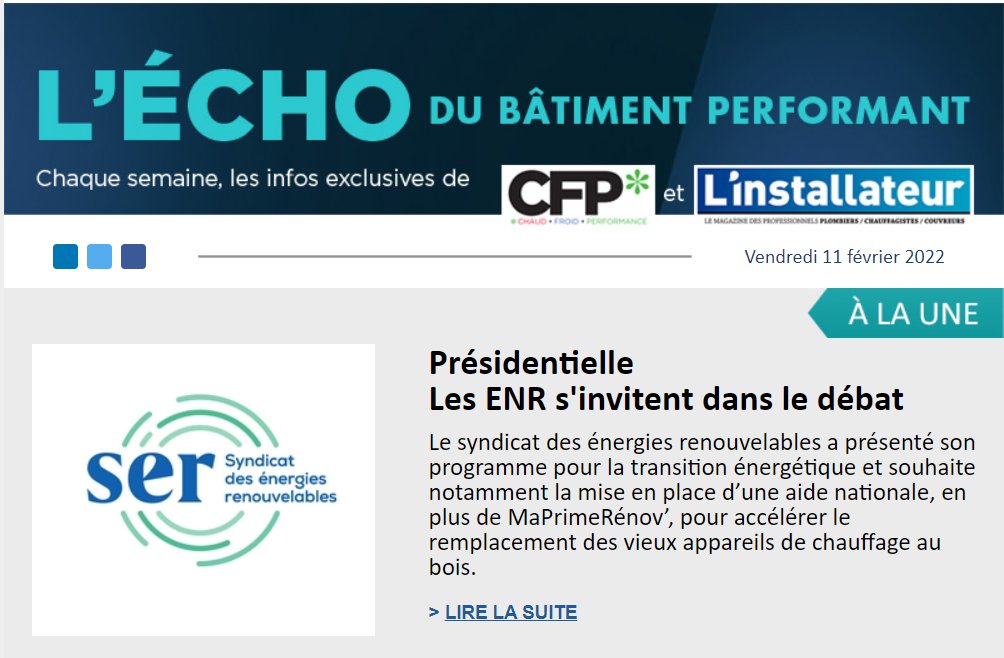 ✳️☀️ A la Une cette semaine☀️✳️
- Les ENR s'invitent dans le débat
- Croissance à deux chiffres pour <a href="/CarrierHVAC/">Carrier HVAC</a>
- Fortes ambitions pour Gree
- <a href="/Qarnot/">Qarnot</a> crée une marque pour son activité chauffage
- Une PAC prend de la hauteur
Tout est là ⬇️
x0h4i.mjt.lu/nl2/x0h4i/z59m…