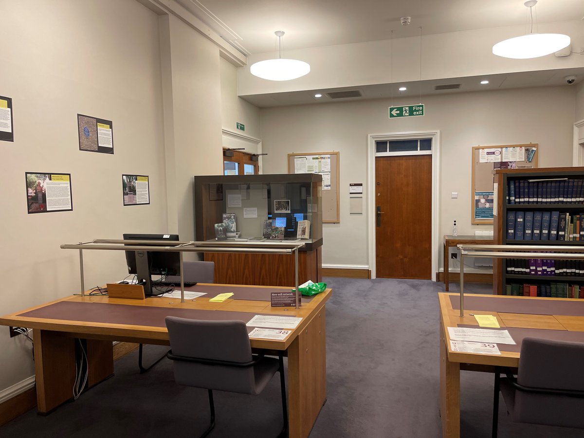 IHR_Library's tweet photo. Looking for somewhere quiet to study? Come and use the third floor study spaces in the #IHR. Surrounded by books and exhibition cases, and tucked away at the top of the library, it is the perfect place to work! 
#StudiousSaturday https://t.co/Q37amSqaoz