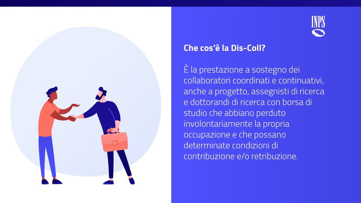 INPS_it's tweet photo. Quali novità ha introdotto la #LeggediBilancio 2022 per la Dis-Coll? 👇
#InpsComunica #InpsCard #DisColl https://t.co/ZmPHuIPyJ8