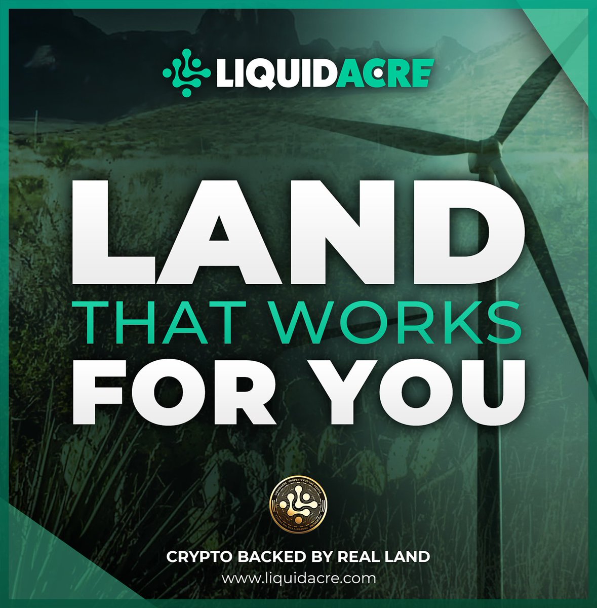 What can your land do for you? Or more importantly, how can it help others?!

With a #NFA,  the possibilities are endless. 

#NonfungibleAcre #PolygonSupported #Wind #Solar #Hemp #EcoFarming #WaterWells #Water

liquidacre.com
