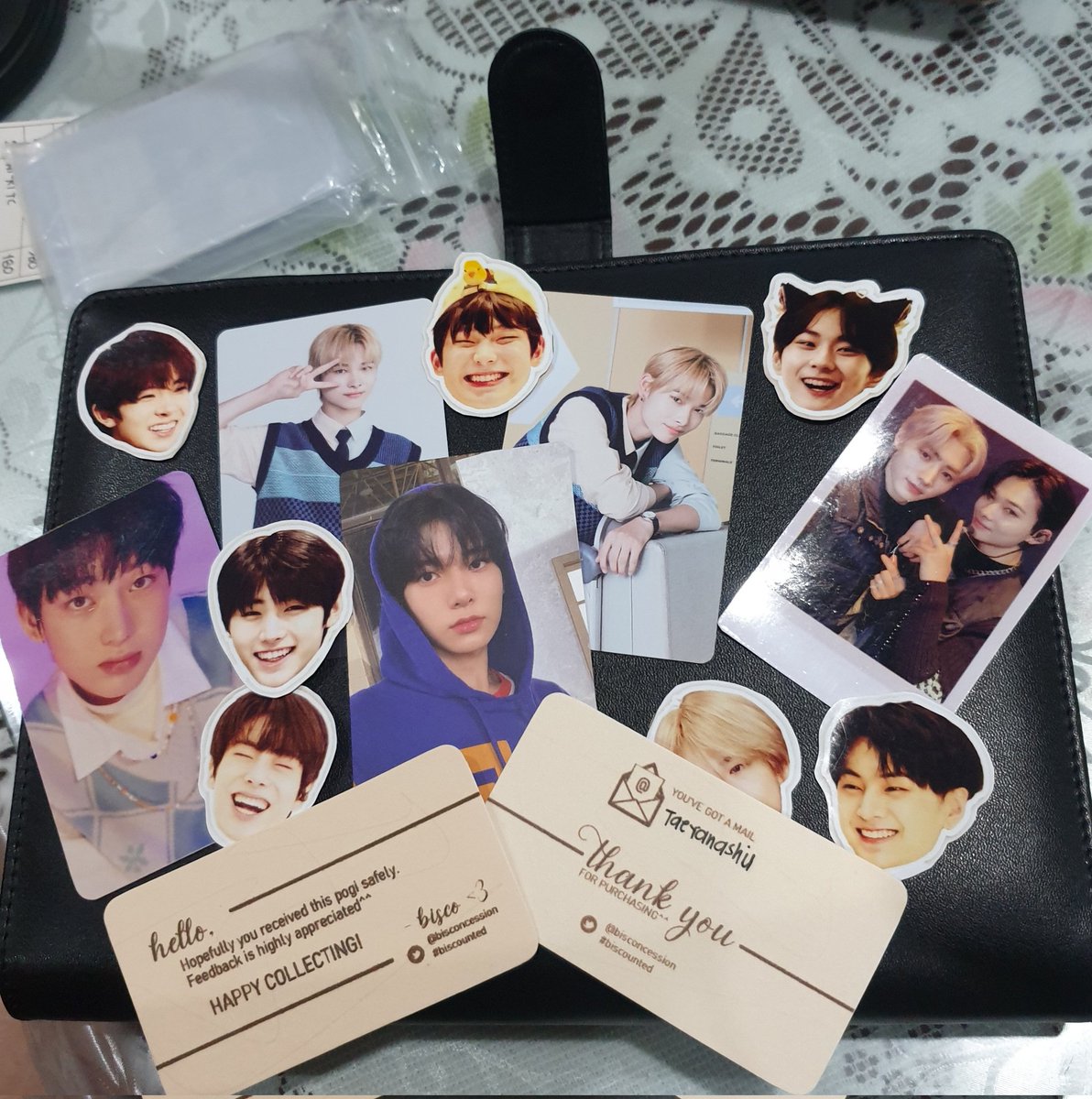 Taeyanashu's tweet photo. Hellloo! @bisconcession thank you for packing hee safe and pankeyku for the budollll. Next time again hihi. Cutie nung feebie nacomplete na yung Jakeheehoonki ko😭❤
#biscounted https://t.co/y9N5bEEpIk