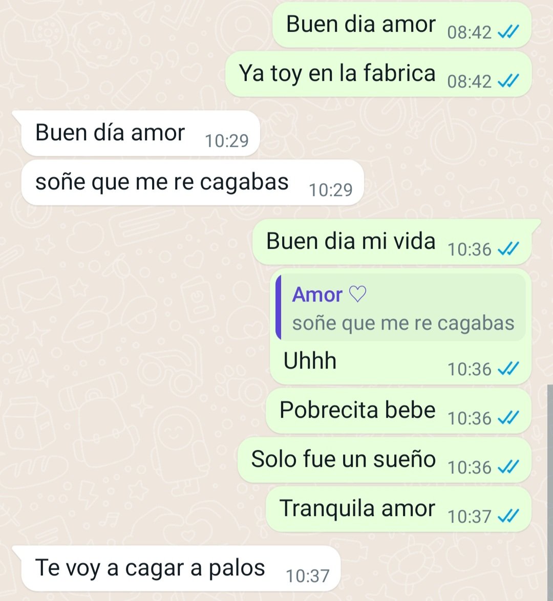 La que se levanta tranqui es mi novia jajajajajajjajajajaja