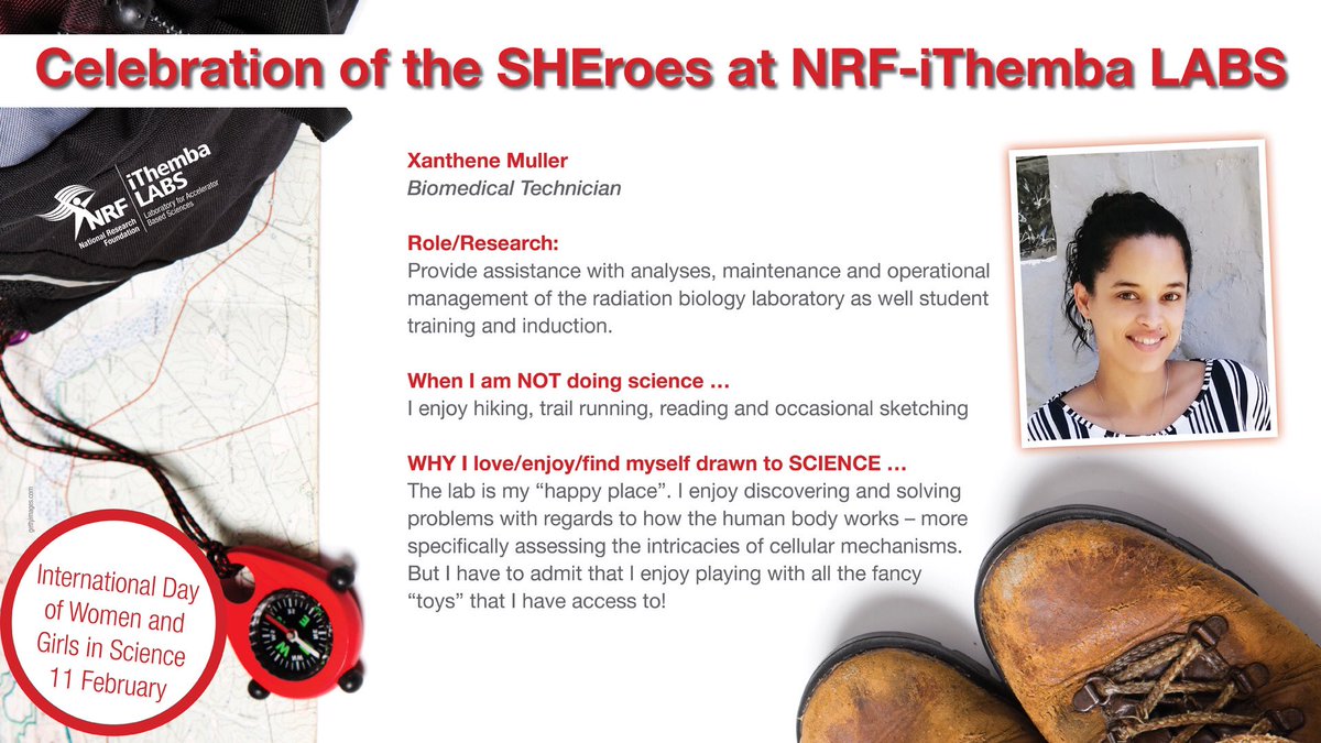 Meet Xanthene Muller 🥼🧬 our lab technician that is always available to help (day and night) and combines this with a PhD project on proton therapy 💪🏻👏 #internationaldayofwomenandgirlsinscience #womeninscience #ithembalabs #research #radiationscience