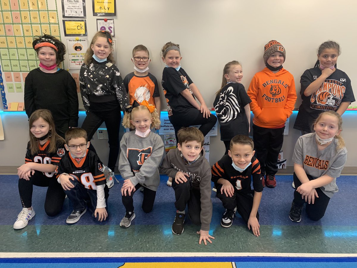 Saville 2nd graders repoing their team!  #WeAreMRLS #savillefamily #WhoDey