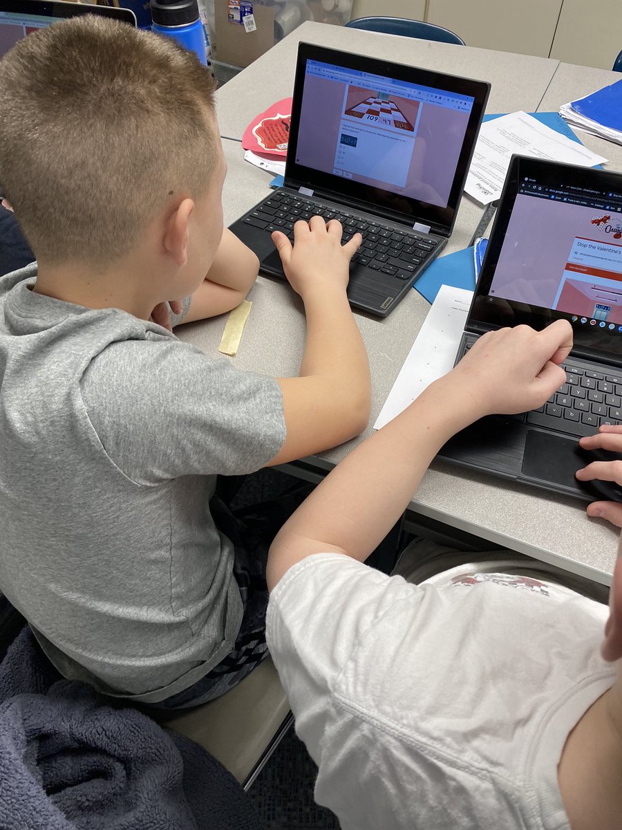 The Valentine Villian visited our classroom!  We had to use our math skills and teamwork to save the day!  #wyproud