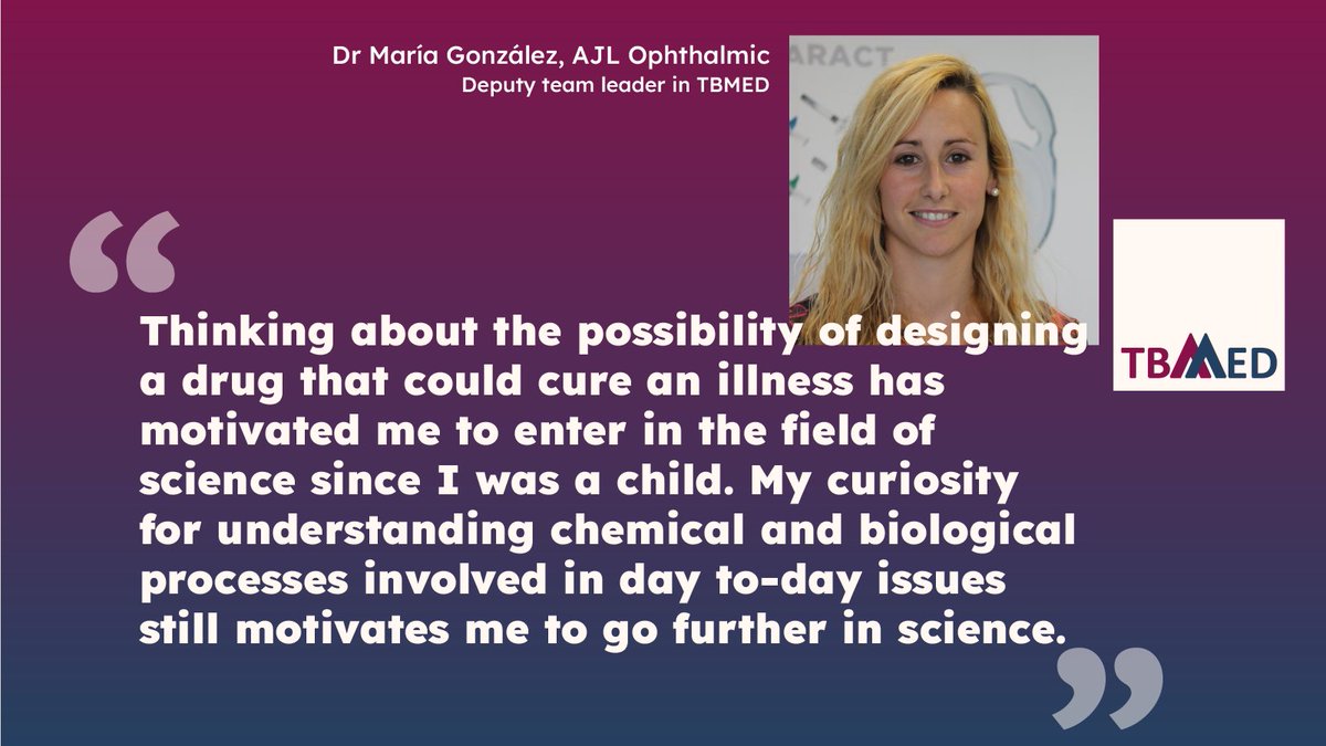 Science and research help us to fight the #challenges of today’s world. 
Thank you, Maria, for sharing your story and motivation!

#WomenInScience #DiversityInSTEM