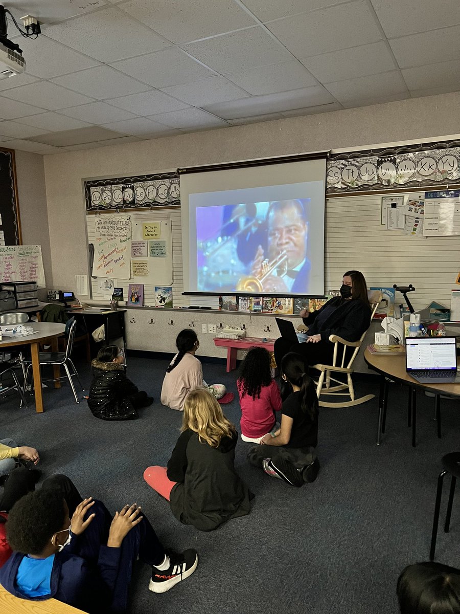 First Black History Month Spotlight: Louis Armstrong 🎷🎺 Ss created a list of people to spotlight for BHM. Our student teacher, Miss Miller created some cool stuff for us! <a href="/FESTigersHSE/">Fishers Elementary School</a> #BlackHistoryMonth