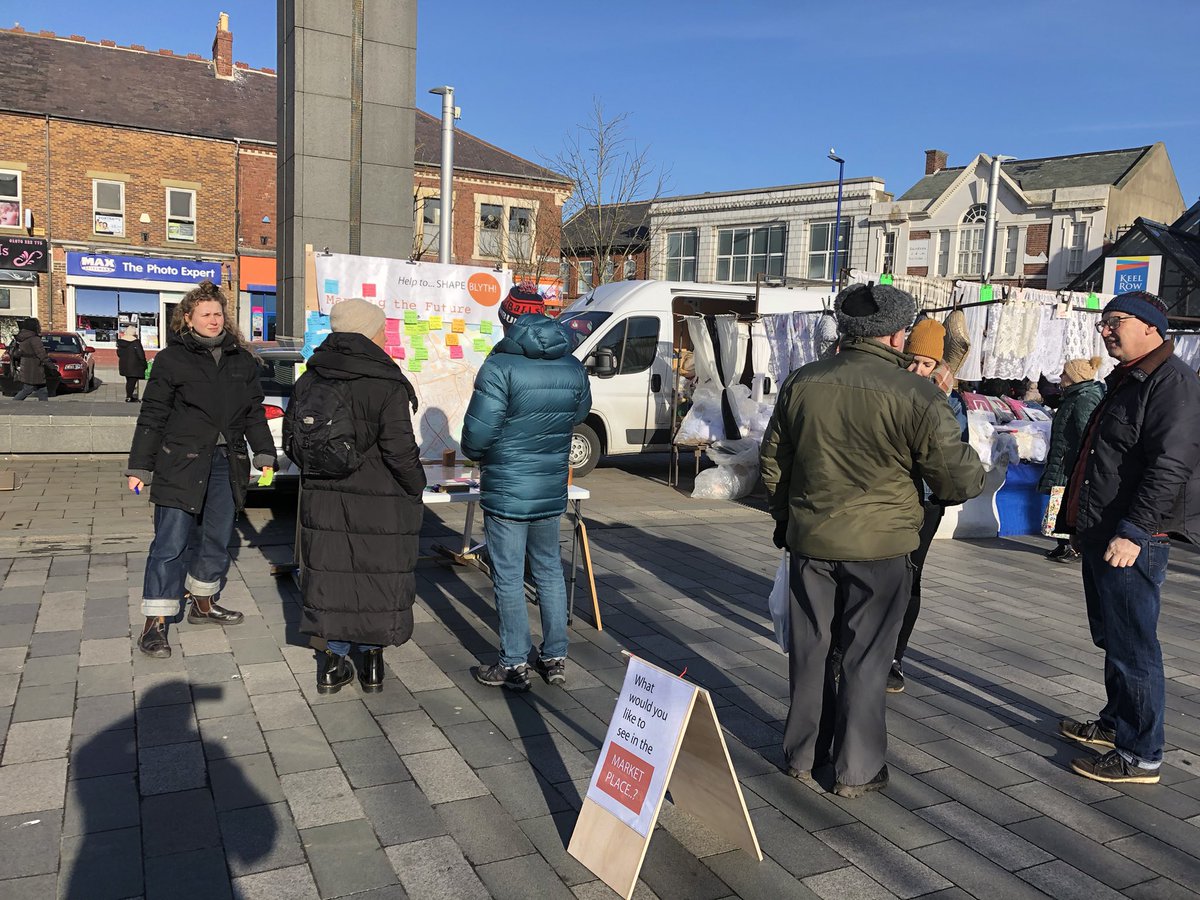 The sun’s out! so if in Blyth today pop down and see us at the marketplace and help us shape Blyth!
