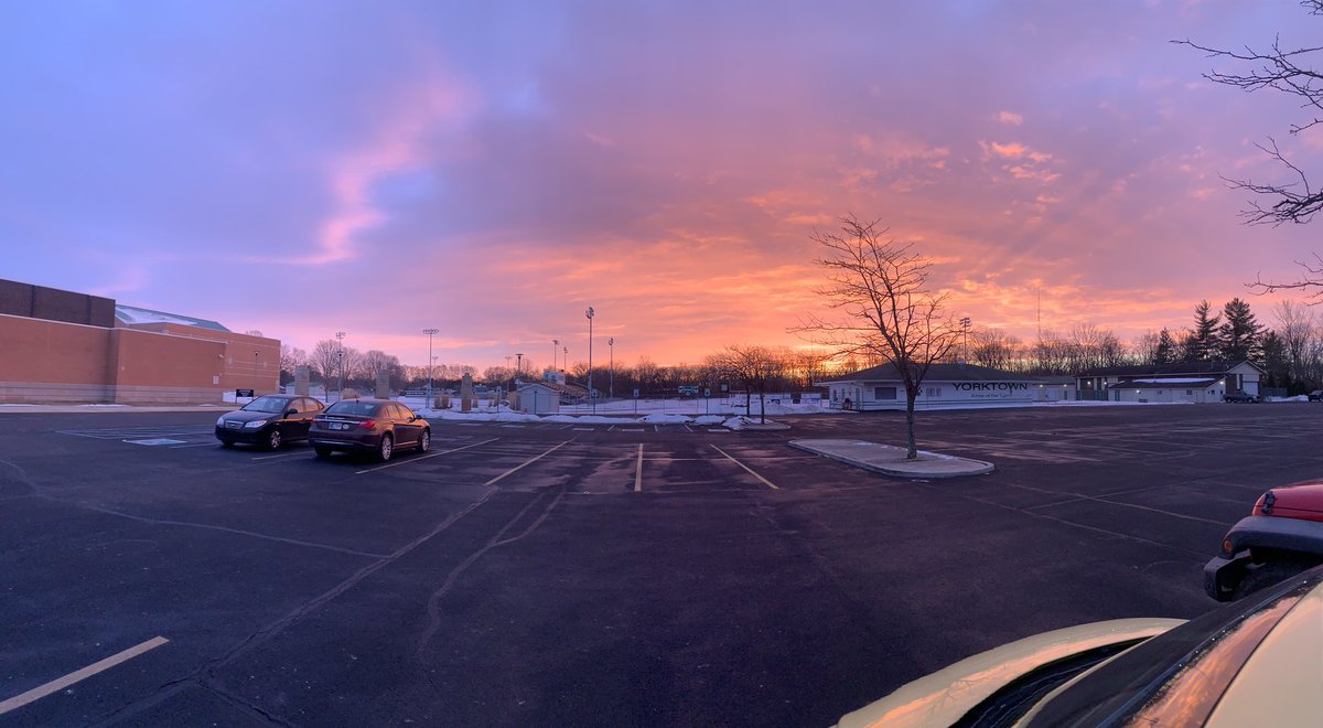 Another beautiful day in the making at <a href="/YorktownHighSch/">Yorktown High School</a> !! <a href="/YorktownSupt/">YCS Superintendent</a>