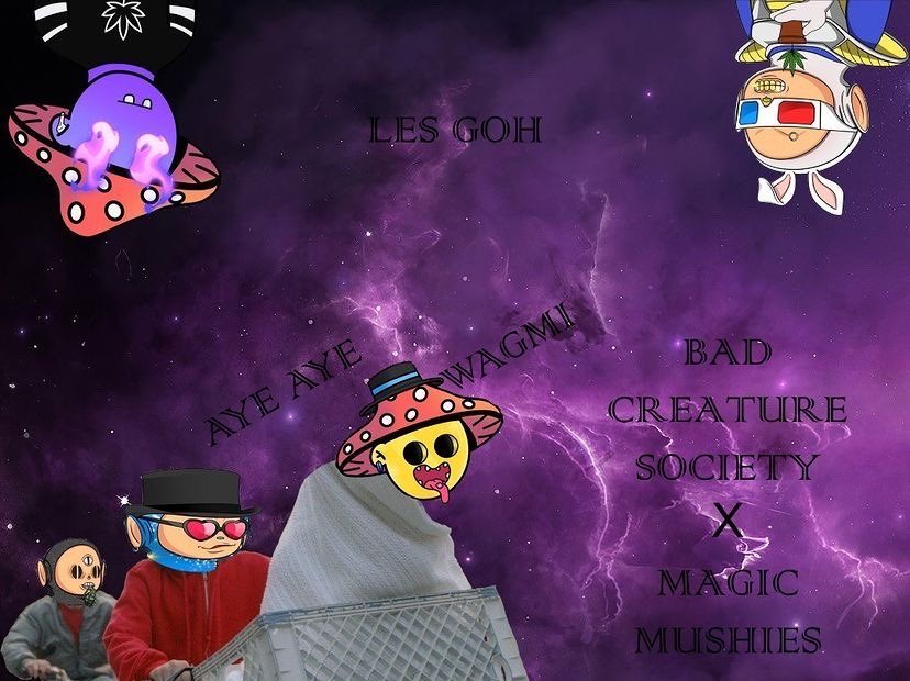 Chris_cBlade's tweet photo. A whole Bad and full of Mishies Galaxy @badcreatureSOC @magic_mushies https://t.co/kwUFvCCLce