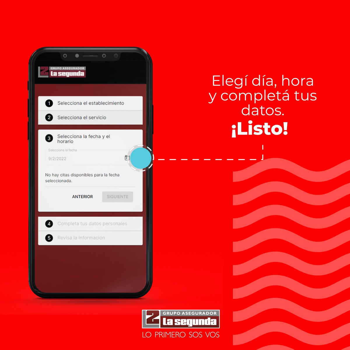 L2_LaSegunda's tweet photo. Para concurrir a nuestras oficinas debés hacerlo con turno previo.
💻 ¡Ingresá a https://t.co/S2MQg5ubdI y solicitalo así de fácil!
#LaSegundaSeguros #TurnosOnline #Whyline https://t.co/IEoPCaWjj2