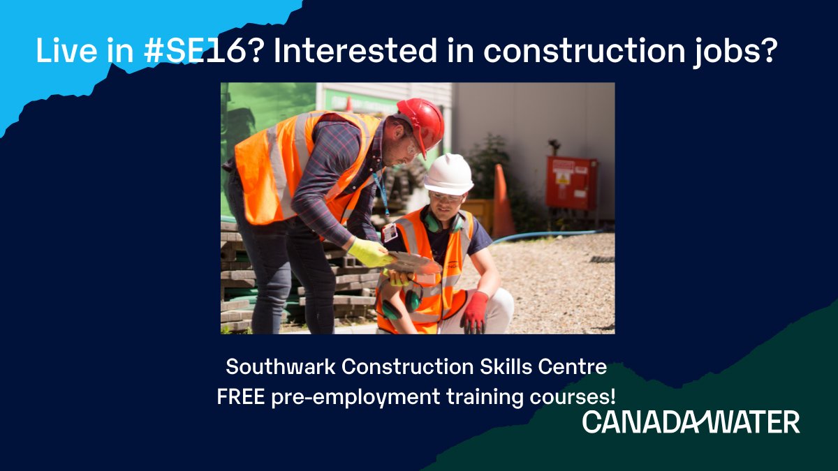 Canada Water Masterplan (@cwmasterplan) on Twitter photo Live in #SE16 & interested in construction work? <a href="/LondonSCSC/">Southwark Construction Skills Centre</a>’s next FREE pre-employment training course starts on 17 Feb & will help prepare you for construction jobs in Canada Water. It's open to people out of work or earning <£16k/year.
Sign up here:
▶️bddy.me/3rH28AI Live in #SE16 & interested in construction work? <a href="/LondonSCSC/">Southwark Construction Skills Centre</a>’s next FREE pre-employment training course starts on 17 Feb & will help prepare you for construction jobs in Canada Water. It's open to people out of work or earning <£16k/year.
Sign up here:
▶️bddy.me/3rH28AI