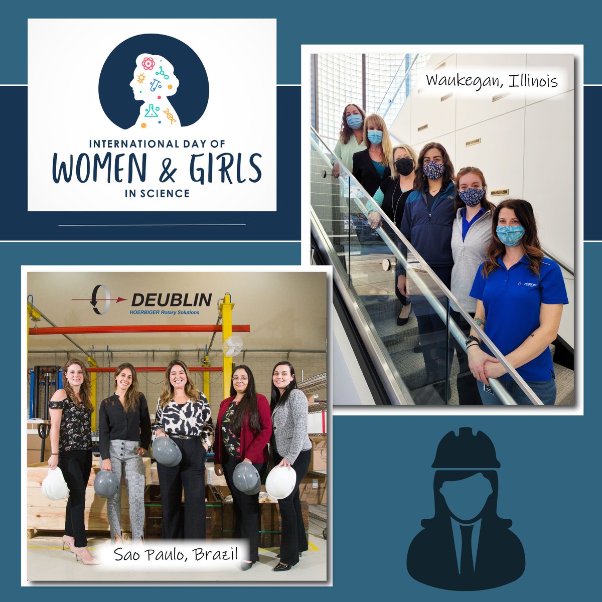 Deublin's tweet photo. International Day of Women &amp; Girls in Science! Deublin celebrates their female STEM rock stars!

#deublin #womenengineers #WomenInScience #WomenInSTEM https://t.co/zsotQSX717