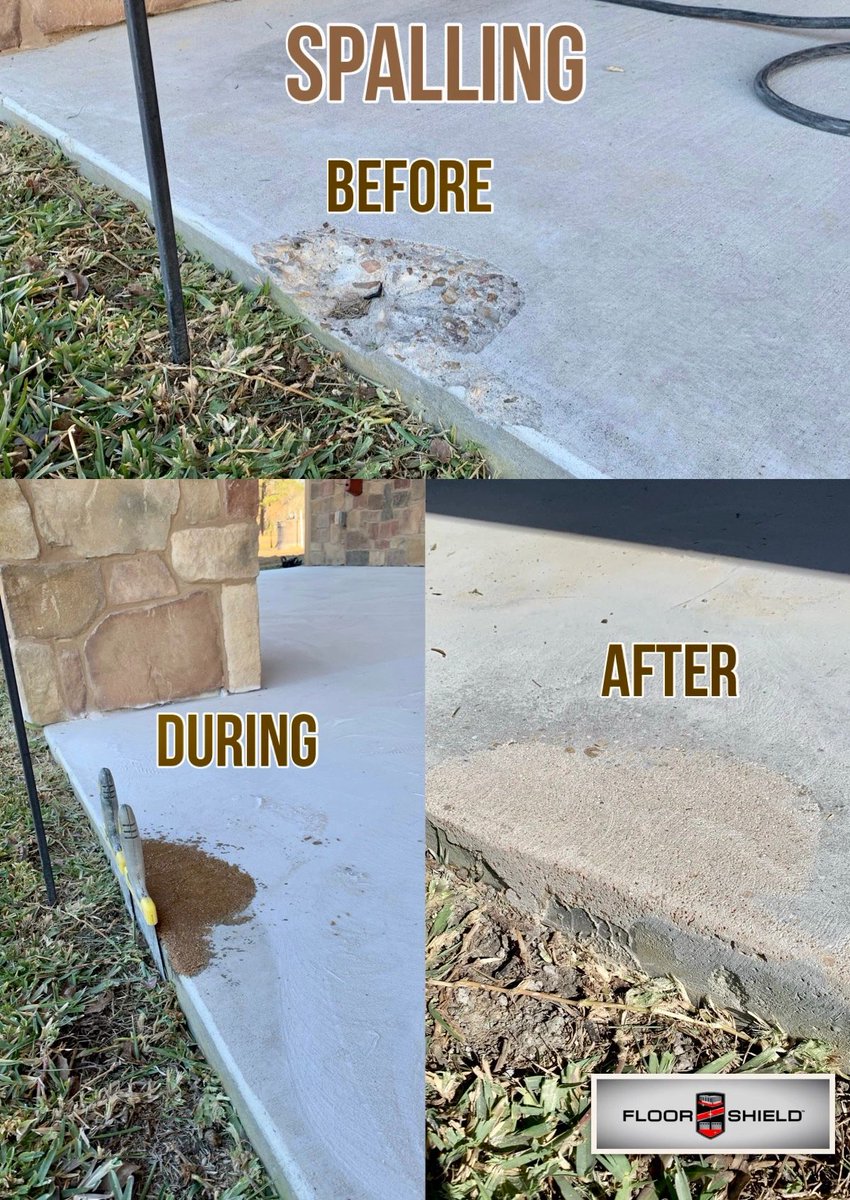 ShieldFloor's tweet image. 𝗪𝗲 𝗱𝗼𝗻’𝘁 𝗷𝘂𝘀𝘁 𝗰𝗼𝗮𝘁 𝗼𝘃𝗲𝗿 𝘆𝗼𝘂𝗿 𝗽𝗿𝗼𝗯𝗹𝗲𝗺 𝗮𝗿𝗲𝗮𝘀, 𝘄𝗲 𝗙𝗜𝗫 🛠 𝘁𝗵𝗲𝗺!!

Our crew not only fills in the cracks, but also fixes any spalling concrete.

#floorshieldhouston #spalling #ConcreteSpalling #concreterepair #professionalinstallation