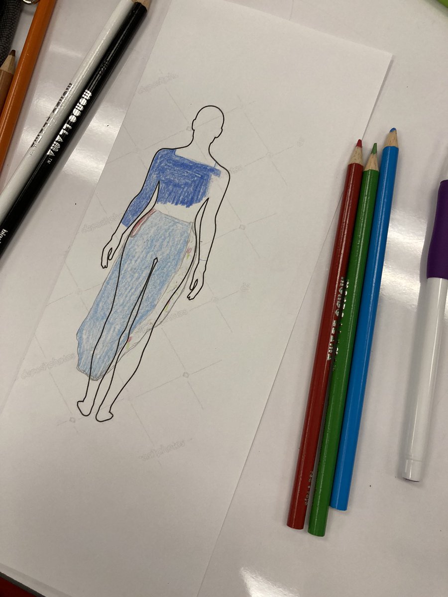 NPGrizzlyDrama's tweet photo. We’ve started our costume design projects in tech theatre! Students are researching a show and designing two costumes! #studentdesigners #techyea https://t.co/VCPjadwQ6B