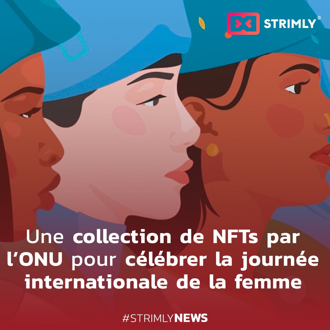 strimly's tweet photo. L'ONU célèbrera, le 8 mars prochain, la journée internationale de la femme. Actrice de son temps, l'organisation a imaginé une collection de NFTs inédits, réalisée entièrement par des femmes artistes. La collection s'appellera Boss Beauty Role Models. 👩‍🎨

#NFT #Feminism https://t.co/mH0O97ClNX
