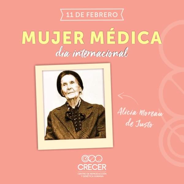 Alicia Moreau de Justo  fue  una de las primeras mujeres médicas en la Argentina  especializada en enfermedades femeninas.
 👉Fundadora de entidades de defensa de la mujer  y sus derechos igualitarios. 👈
Hoy, la recordamos y saludamos a todas las medicas en su día ❣
.#crecer