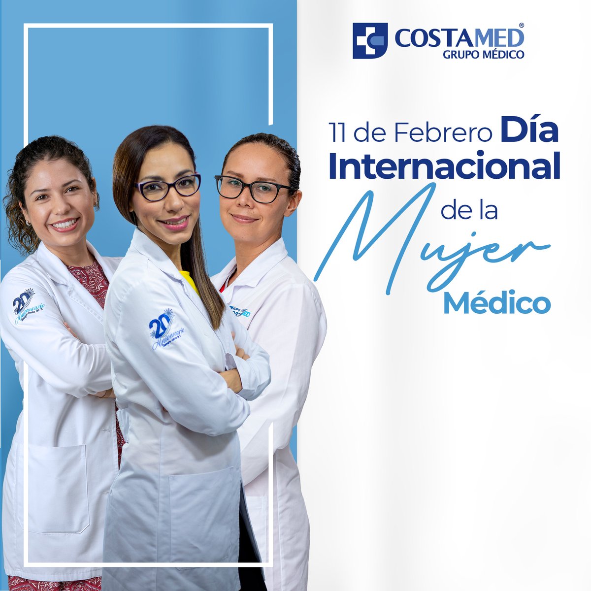 Hoy 11 de febrero celebramos el Día Internacional de la Mujer Médico.

En honor a Elizabeth Blackwell, la primera mujer que logró ejercer la profesión de médico en todo el mundo.

¡Felicidades a todas las doctoras!✨

#Costamed #SiempreCercaDeTi #HospitalSeguro #Salud