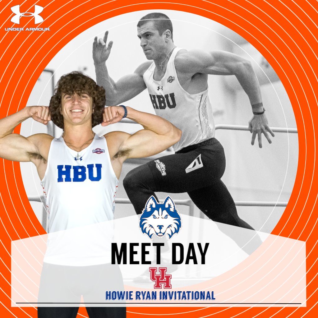 It's Meet Day! @hbutrack heads across town to the Yeoman Fieldhouse at UH for the Howie Ryan Invitational with events starting at 10 am! #DawgsUp