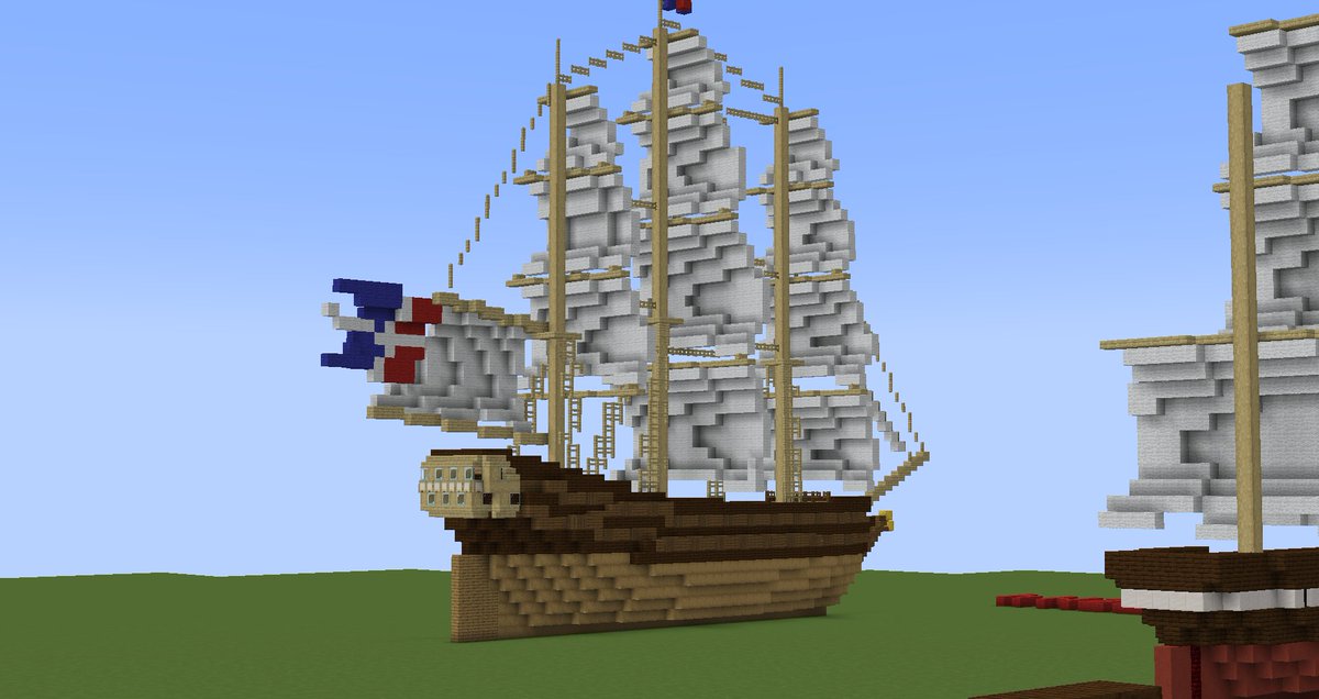 nanodog14's tweet photo. 18 Century danish ship of the line
#Minecraft軍事部 
#Minecraftrealism https://t.co/E8QjMg33a5