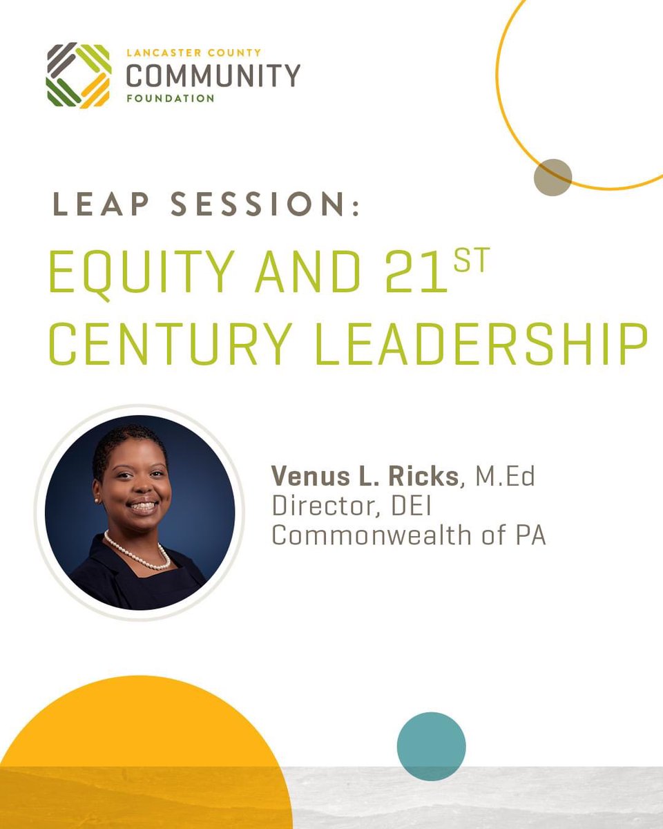 Join us for our first LEAP Session of the year NEXT Friday February 18! Venus L. Ricks will explore equity, equality, and the shifts needed to make a greater impact for minoritized populations. Learn more and sign up at Lancfound.org/leapsessions.