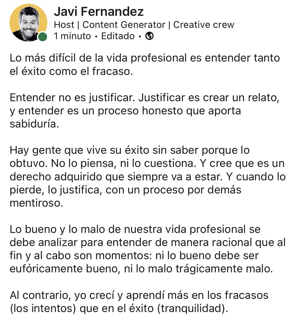guardarcomogc's tweet photo. Sobre el éxito y el fracaso. https://t.co/JCDcPGIuYK