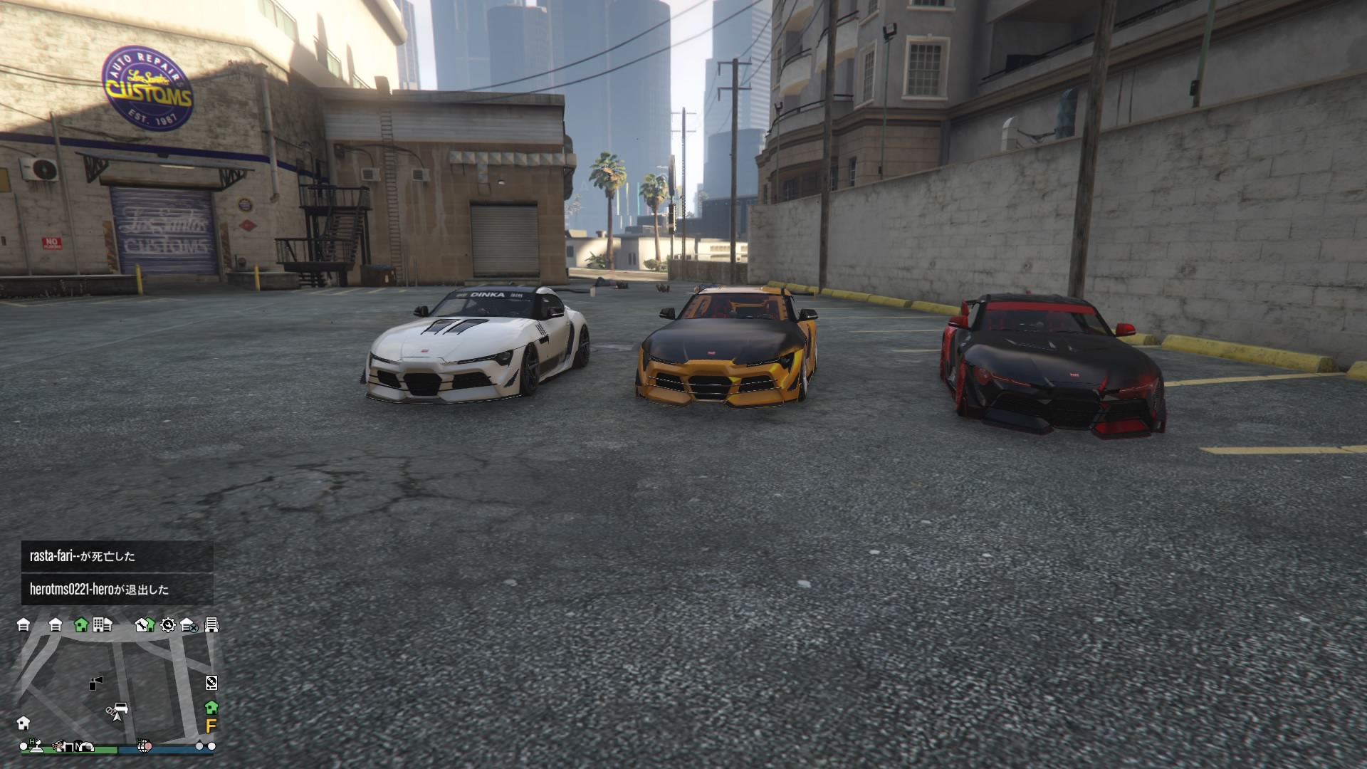 Ren 9675ゲーム拓 今日も車が集まってる所にまざってきました笑 こういう感じに集まるのは1番楽しい みんなカスタムの仕方が違うから面白いし見せあったり同じ車両で合わせたりと最高だぜ笑 Gta5 Gta Gtaonline Gtao グラセフ Ps4 T