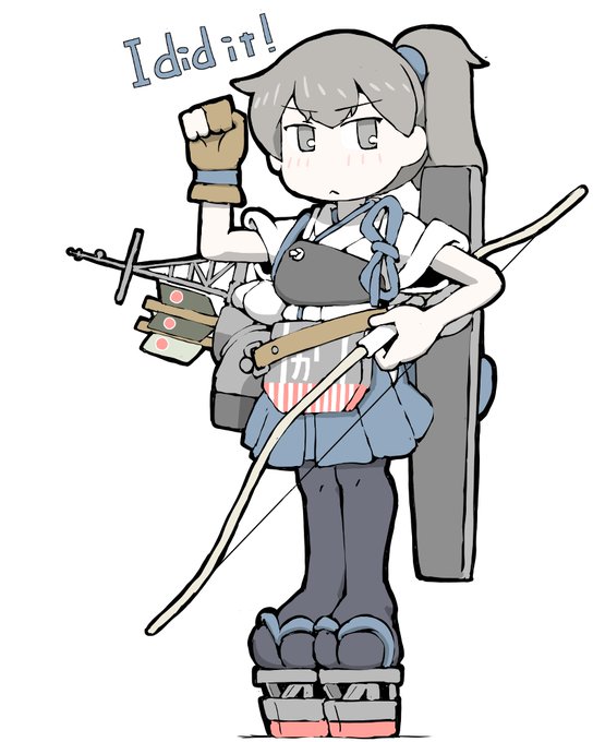 艦これラクガキ、「やりました!」加賀さん
月間目標の空母枠にて
なんだかディフォルメで描き描きしてしまいましたー^^ 