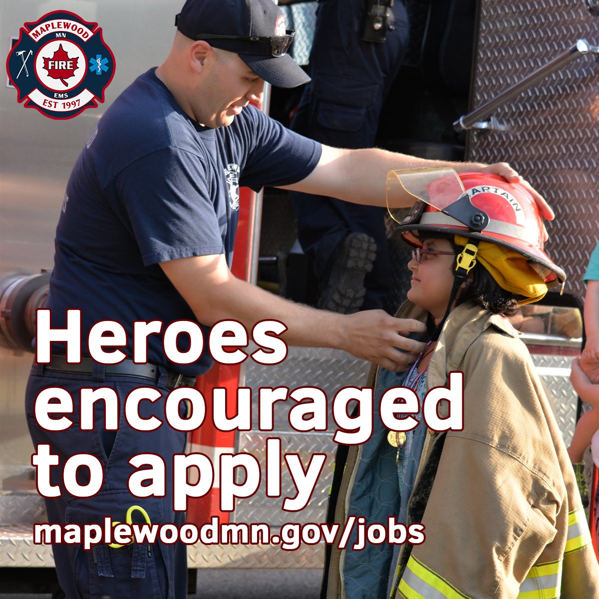 MaplewoodFD's tweet photo. Be on the cutting edge of emergency medicine, fire prevention and response and community education.  
Join the Maplewood Fire/EMS department as a  Firefighter/Paramedic.
https://t.co/hSEuMQvuLA... https://t.co/2a6L8PRQ3Y