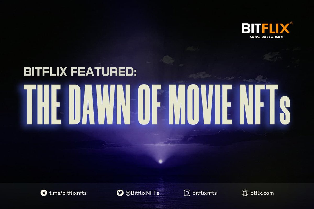 The craze for NFTs has seized the movie-making industry. Bitflix NFTs are here to change the landscape of how movies are funded. 

📚Learn more about Movie NFTs here: medium.com/bitflixnfts/bi…

#Bitflix #MovieNFTs #metaverse