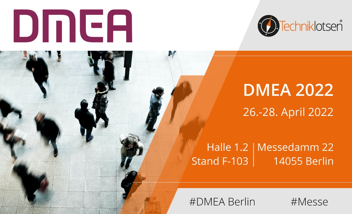 Messe DMEA 2022
26. - 28. April 2022

Besuchen Sie uns auf der Messe DMEA 2022 in Berlin.
Wir freuen uns auf Sie!
👉Weitere Infos finden Sie hier:
techniklotsen.de/messe-dmea2022/

#messe #itsicherheit #Sozialwirtschaft #Gesundheitswirtschaft #Digitalisierung #DMEA2022 #gesundheitswesen