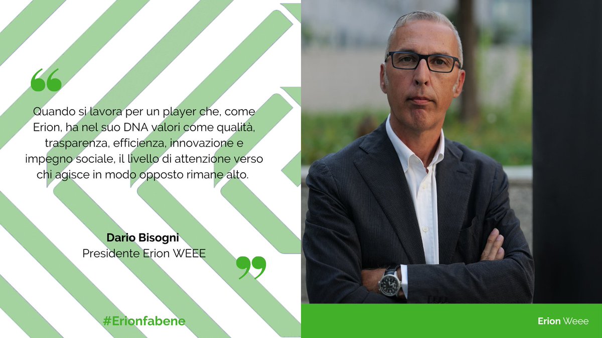ErionSistema's tweet photo. Con una riflessione sul #greewashing di Dario Bisogni, Presidente di Erion WEEE, inauguriamo “La rubrica del Presidente” un appuntamento editoriale con contributi dai Presidenti del nostro Sistema su temi del mondo dei #RAEE, dei #RPA, della #sostenibilità https://t.co/19PPyObqOt https://t.co/RDUWZFlhaB