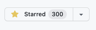 Wow! We have 300 stars on GitHub! ⭐️⭐️⭐️