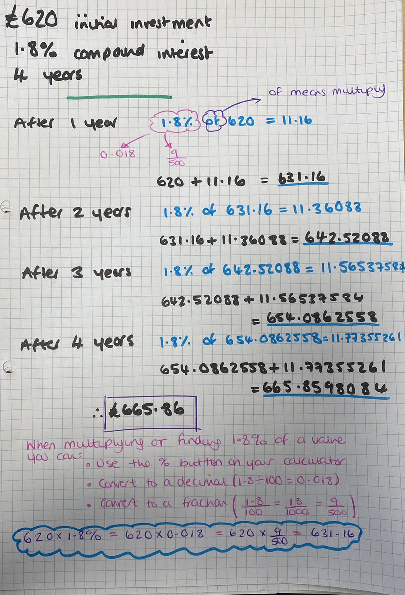 NGHSMaths's tweet photo. This is a really good example of a question you can solve in many different ways... A great reminder to everyone that if you aren’t sure of the first method there is often another way to solve a problem that does make sense to you. 😊 https://t.co/Ze9zYAy3FL