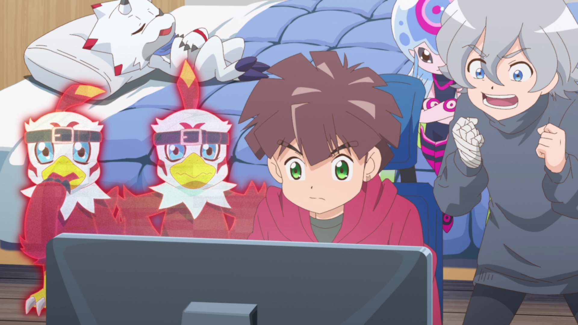 アニメ デジモンゴーストゲーム 公式 明日2月13日 日 あさ9時より 第18話 子供ノ国 放送です 友達がいなくなった とヒロの元へ相談にやって来たホークモンたち 調べてみると人間の子供たちや幼いデジモンの失踪が続いているようで 是非ご覧