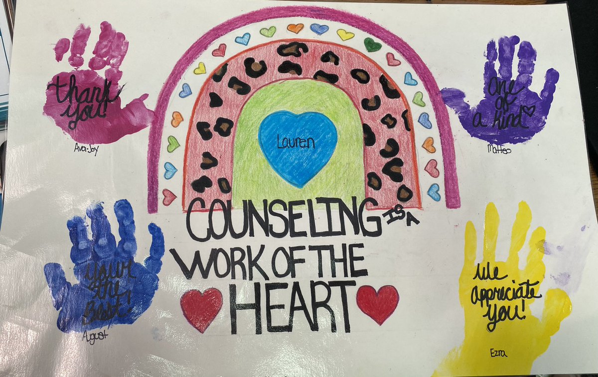 GTECC_Counselor's tweet photo. Look at this beautiful picture the students in Mrs. Doak’s class made for me! #NSCW22 @TWPSchools https://t.co/ggHhUC2hmi